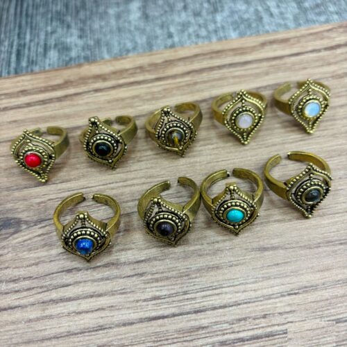 Anillo Dorado Piedra