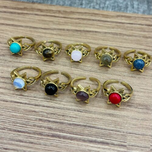 Anillo Dorado Piedra