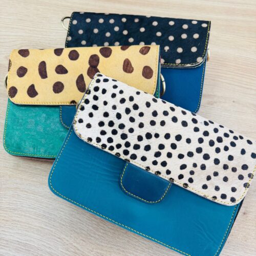 Bolso de Piel Multicolor Animal Print