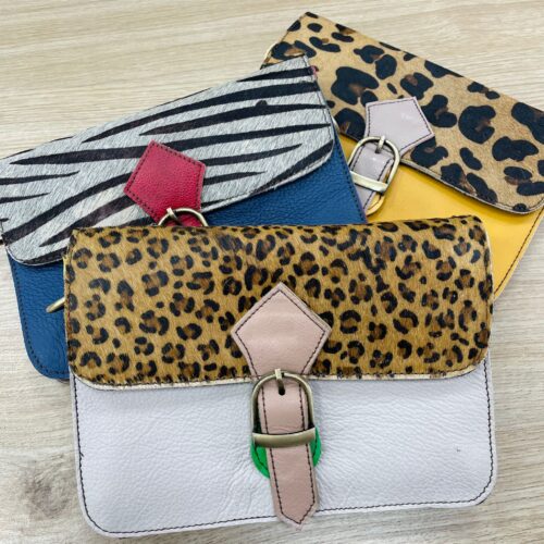 Bolso de Piel Multicolor Animal Print