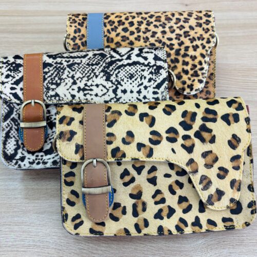 Bolso de Piel Multicolor Animal Print