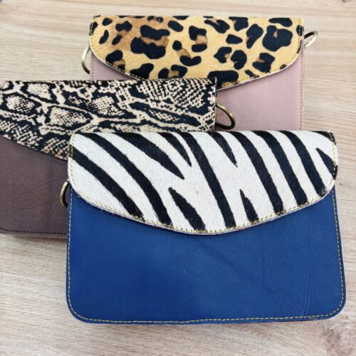 Bolso de Piel Multicolor Animal Print