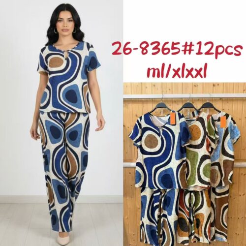 Conjunto Blusa y Pantalón  Estampado