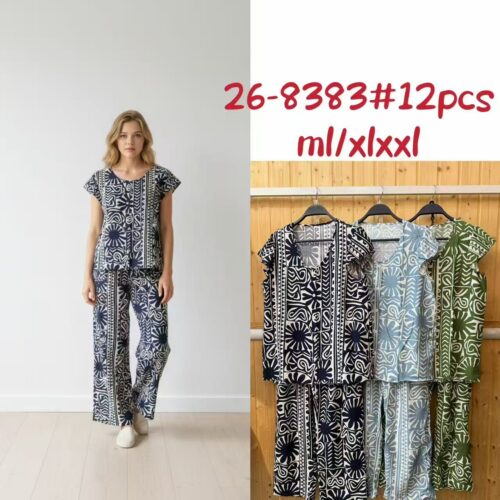 Conjunto Blusa y Pantalón  Estampado
