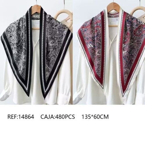 Fular Estampado Geometico 60 x 135cm