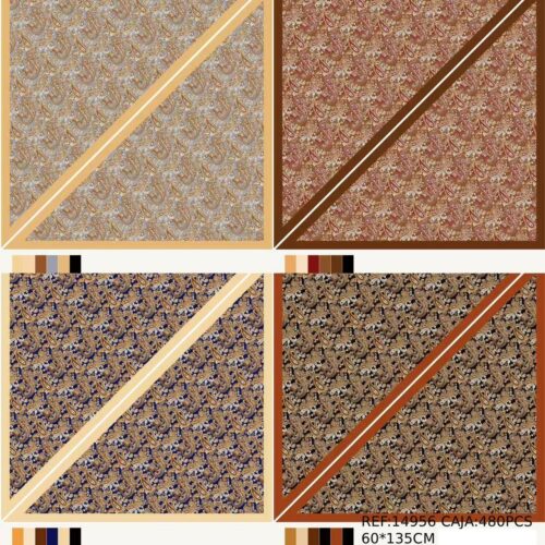 Fular Estampado Marrones 135 x 60 cm
