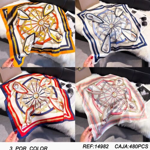 Fular Estampado Geometrico 70 x 70 cm