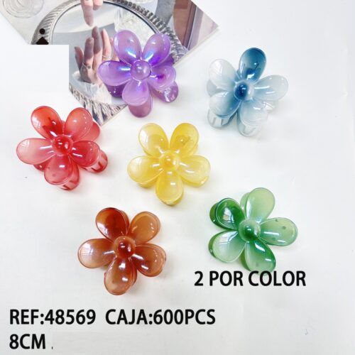 Pinzas de Pelo Flor 8 cm.