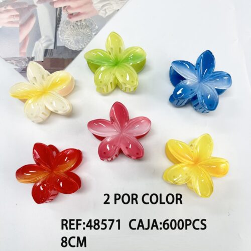 Pinzas de Pelo Flor 8 cm.
