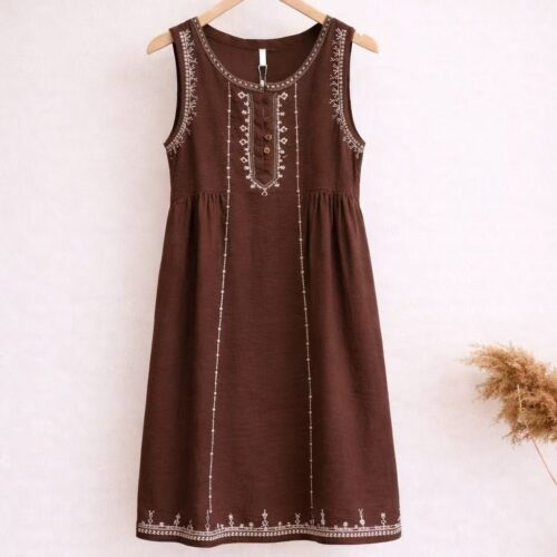 Vestido Boho Marrón
