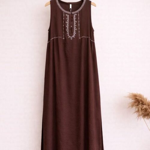 Vestido Boho Marrón