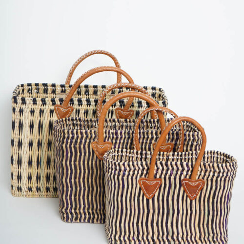 Cesta Junquillo Negro Pack 3