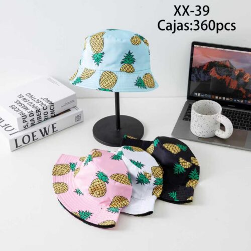 Gorro Pescador Estampado Piñas