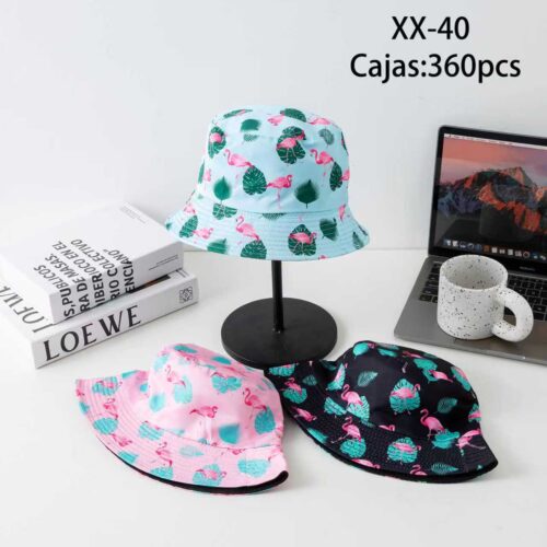 Gorro Pescador Estampado Flamencos