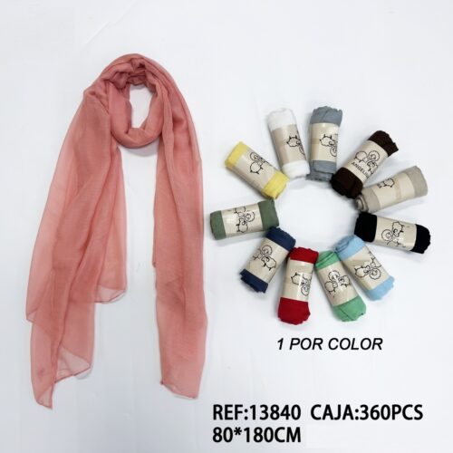 Fular Liso 80 x 180cm