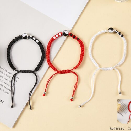 Pulsera Nudo Colgante Yin y Yang