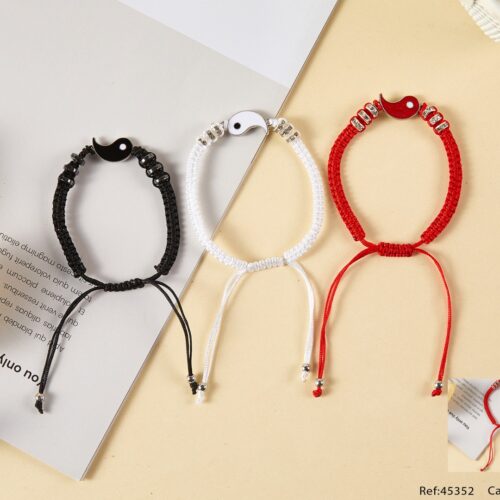 Pulsera Nudo Colgante Yin y Yang