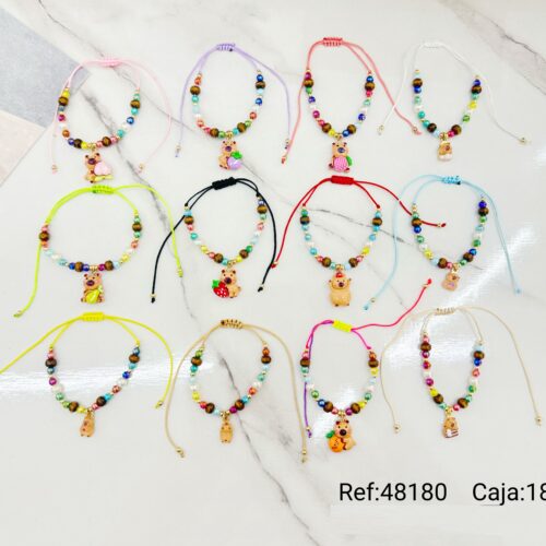 Pulsera Nudo Colgante Capybara