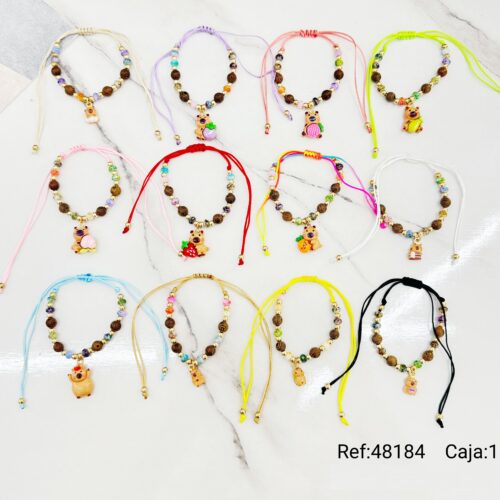 Pulsera Nudo Colgante Capybara