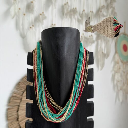 Collar Glasbi Bolitas Colores Surtidos