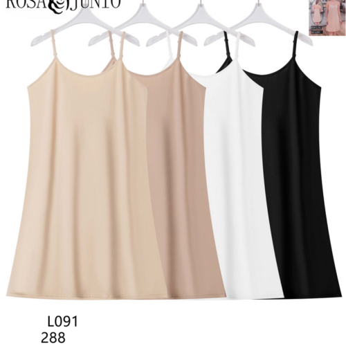 Vestido Lencero Combinación Liso