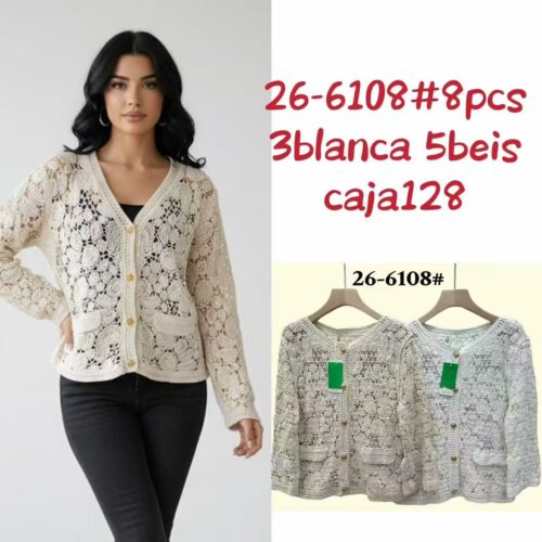 Chaqueta Corta de Crochet