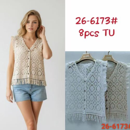 Chaleco Corto de Crochet