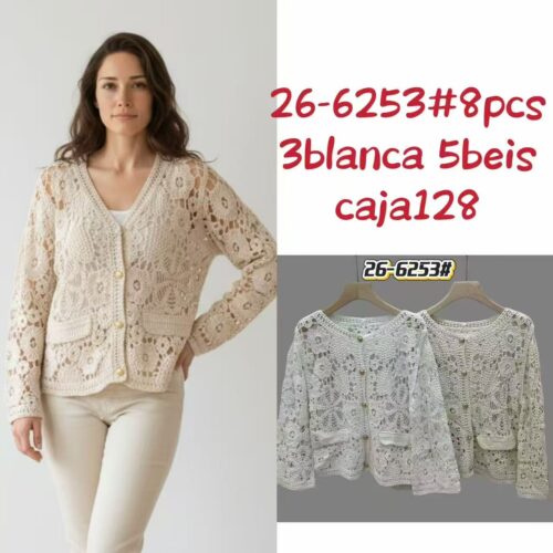 Chaqueta Corta de Crochet