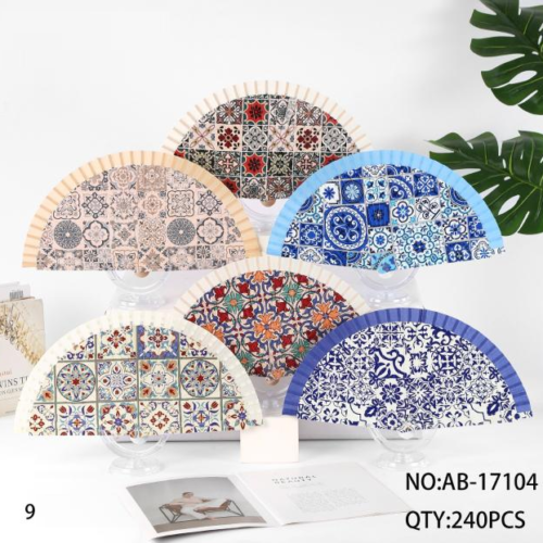 Abanico Estampado Azulejo