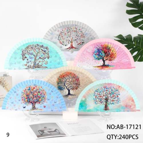 Abanico Estampado Árbol