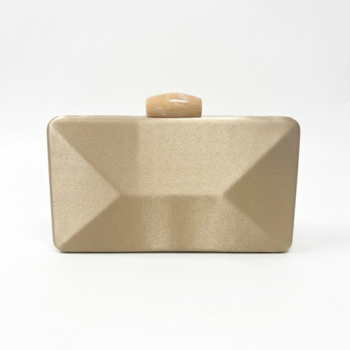 ¡LIQUIDACIÓN! Bolso de Fiesta Beige Raso