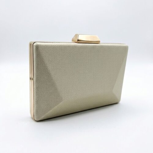 ¡LIQUIDACIÓN! Bolso de Fiesta Rígido Dorado