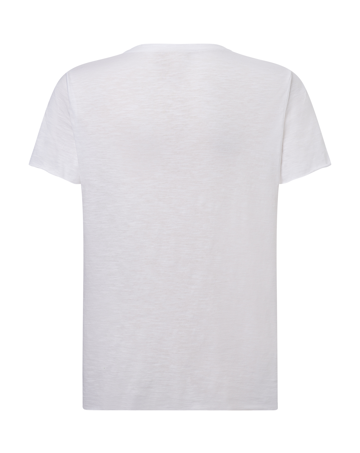 jhktshirt_curvsslub_wh_back Camiseta Curves Slub Cuello Pico - Algodón 120gr Tallas Grandes - Imagen 5