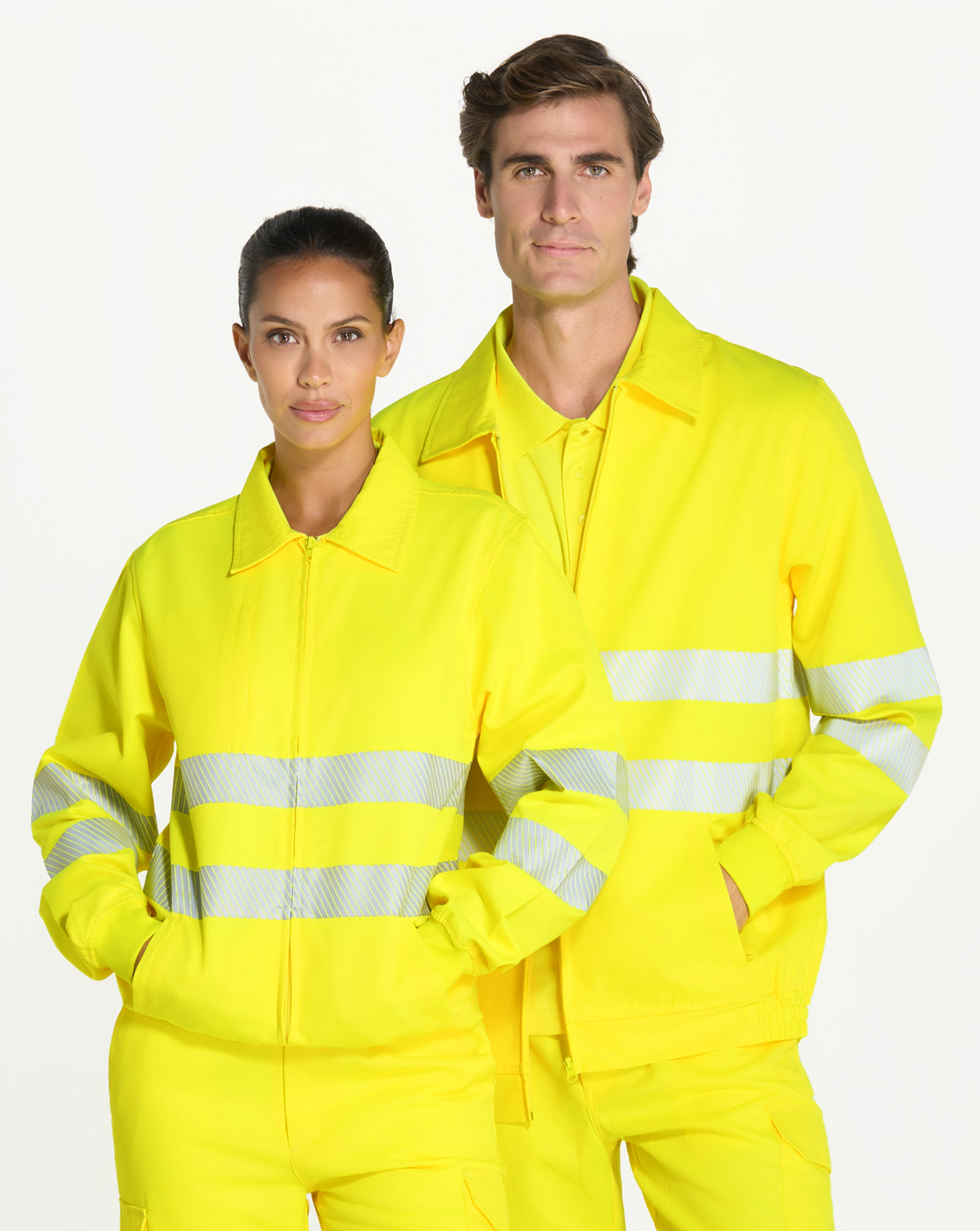 jhktshirt_hv08u00_0 Cazadora Alta Visibilidad Workwear con Bandas Reflectantes - Imagen 1