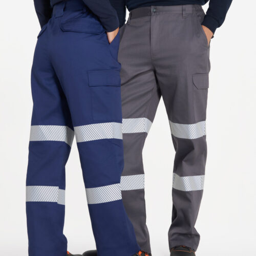 Pantalón Multibolsillos Alta Visibilidad con Cintas Reflectantes