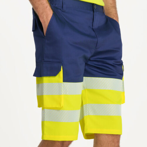 Bermudas Multibolsillos Alta Visibilidad Trabajo PROFESSIONAL