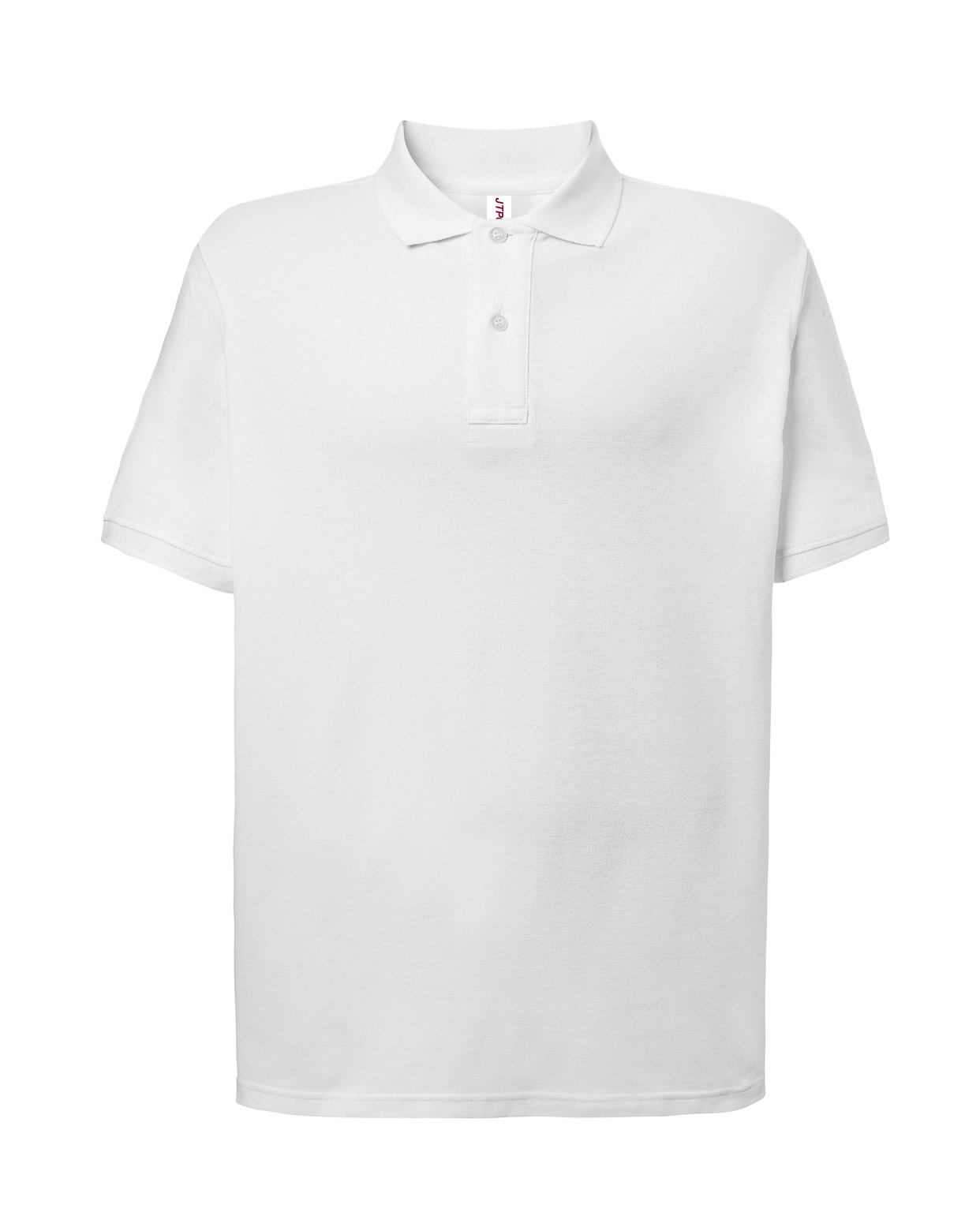 jhktshirt_jtpolo_wh Polo Hombre Manga Corta Piqué 180gr - Personalizable - Imagen 2