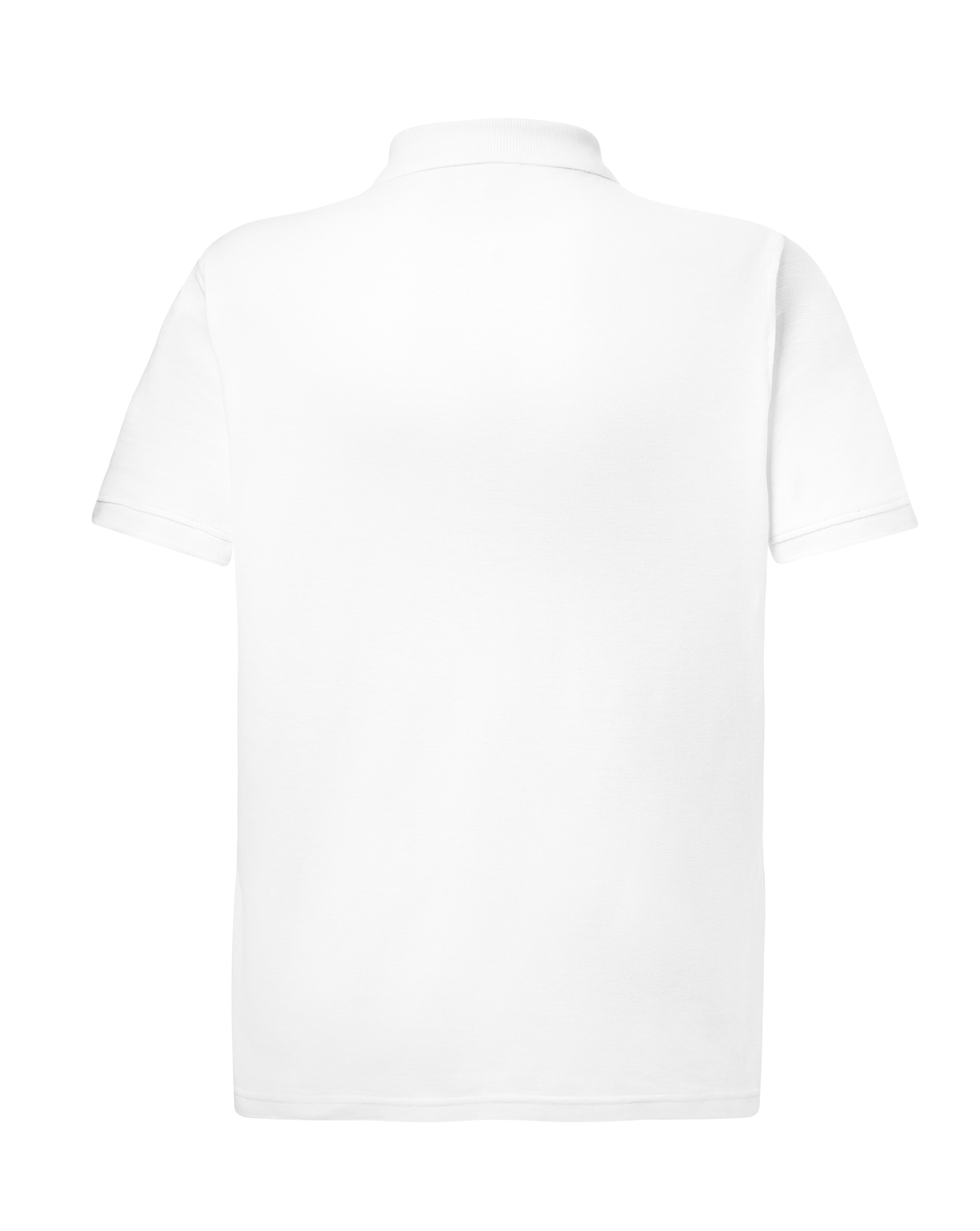 jhktshirt_pora240_wh_back Polo Premium Piqué Hombre Manga Corta 240gr - Regular Line - Imagen 13