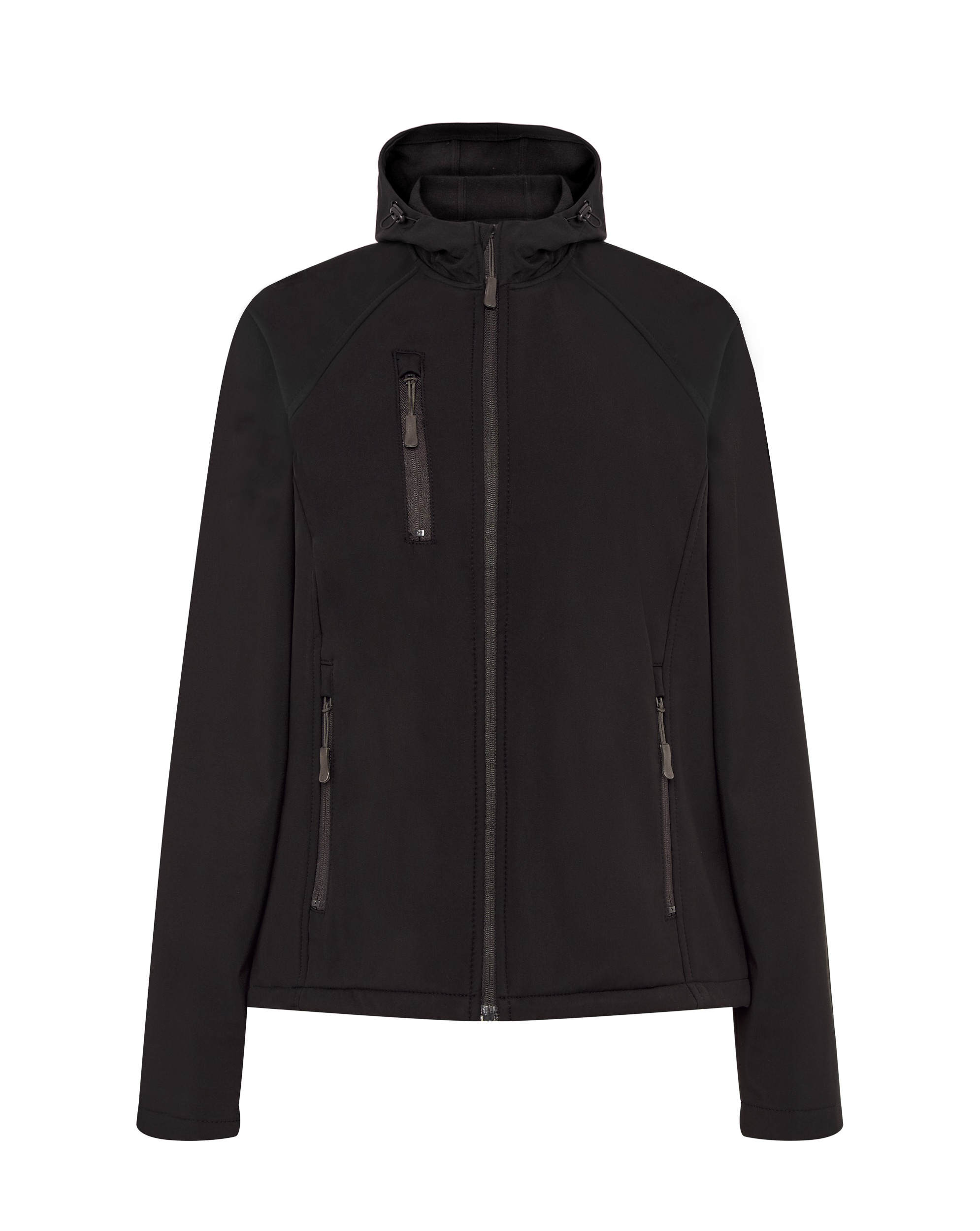 jhktshirt_softhoodl_bk Softshell Jacket Hooded Lady - Chaqueta técnica mujer con capucha - Imagen 5