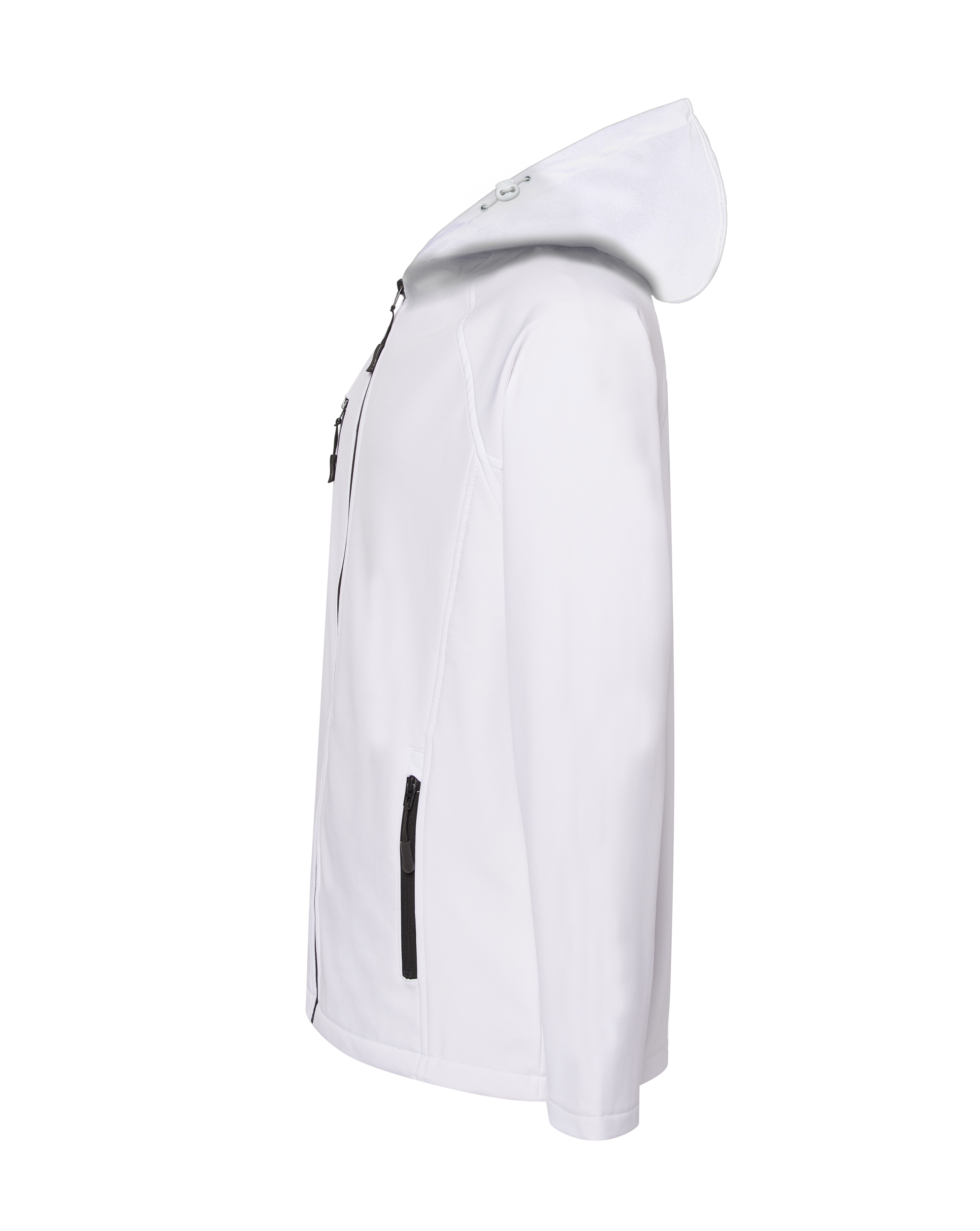 jhktshirt_softhoodl_wh_side Softshell Jacket Hooded Lady - Chaqueta técnica mujer con capucha - Imagen 3