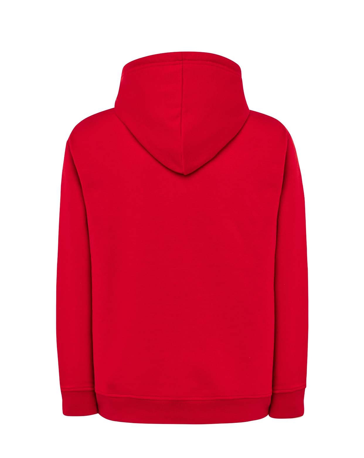 jhktshirt_swocekng_rd_back Sudadera Capucha Kangaroo Personalizable 260gr - Imagen 15