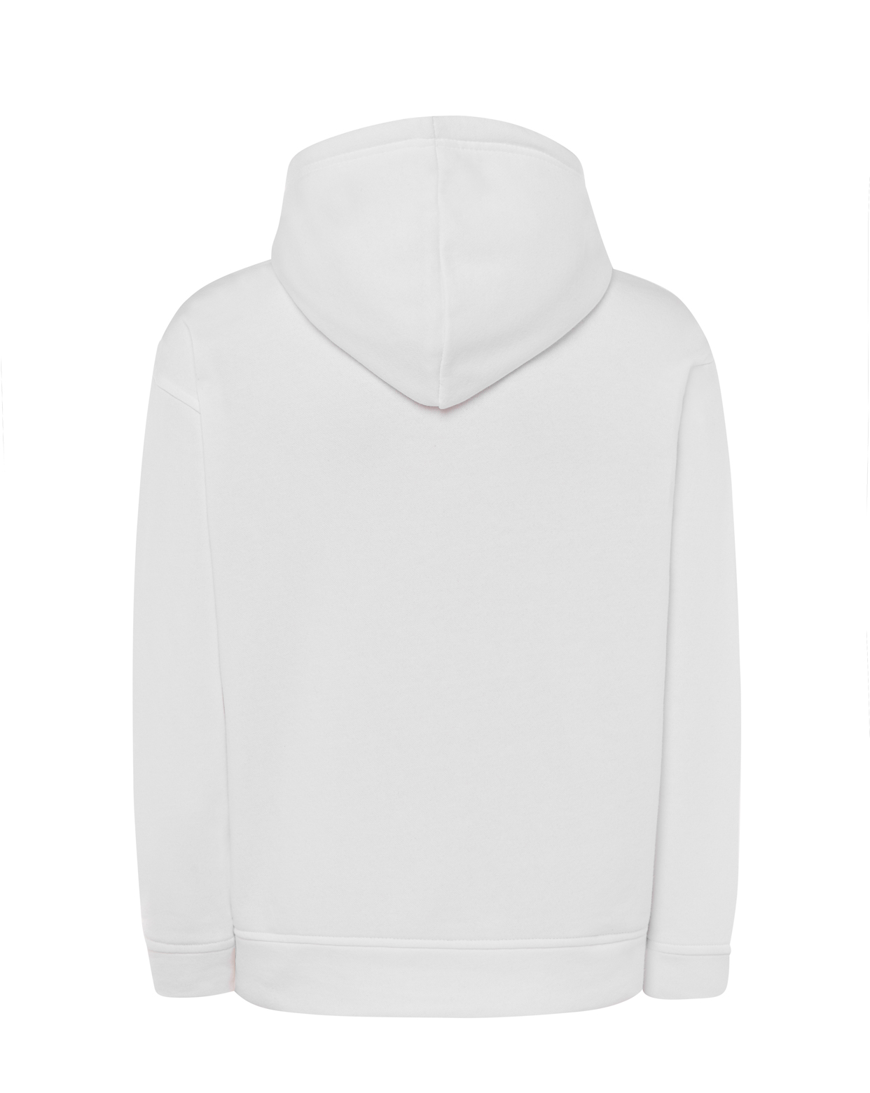 jhktshirt_swocekng_wh_back Sudadera Capucha Kangaroo Personalizable 260gr - Imagen 17