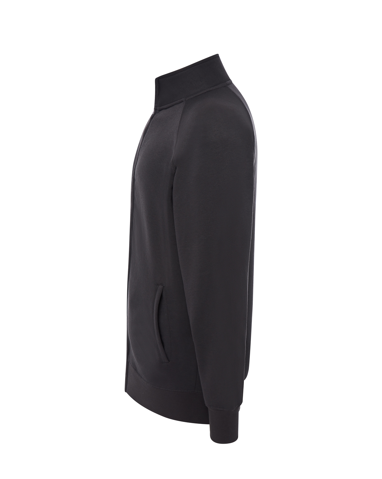 jhktshirt_swrafuzip_chc_side Sudadera Hombre Cremallera Full Zip con Cuello Alto - Imagen 27