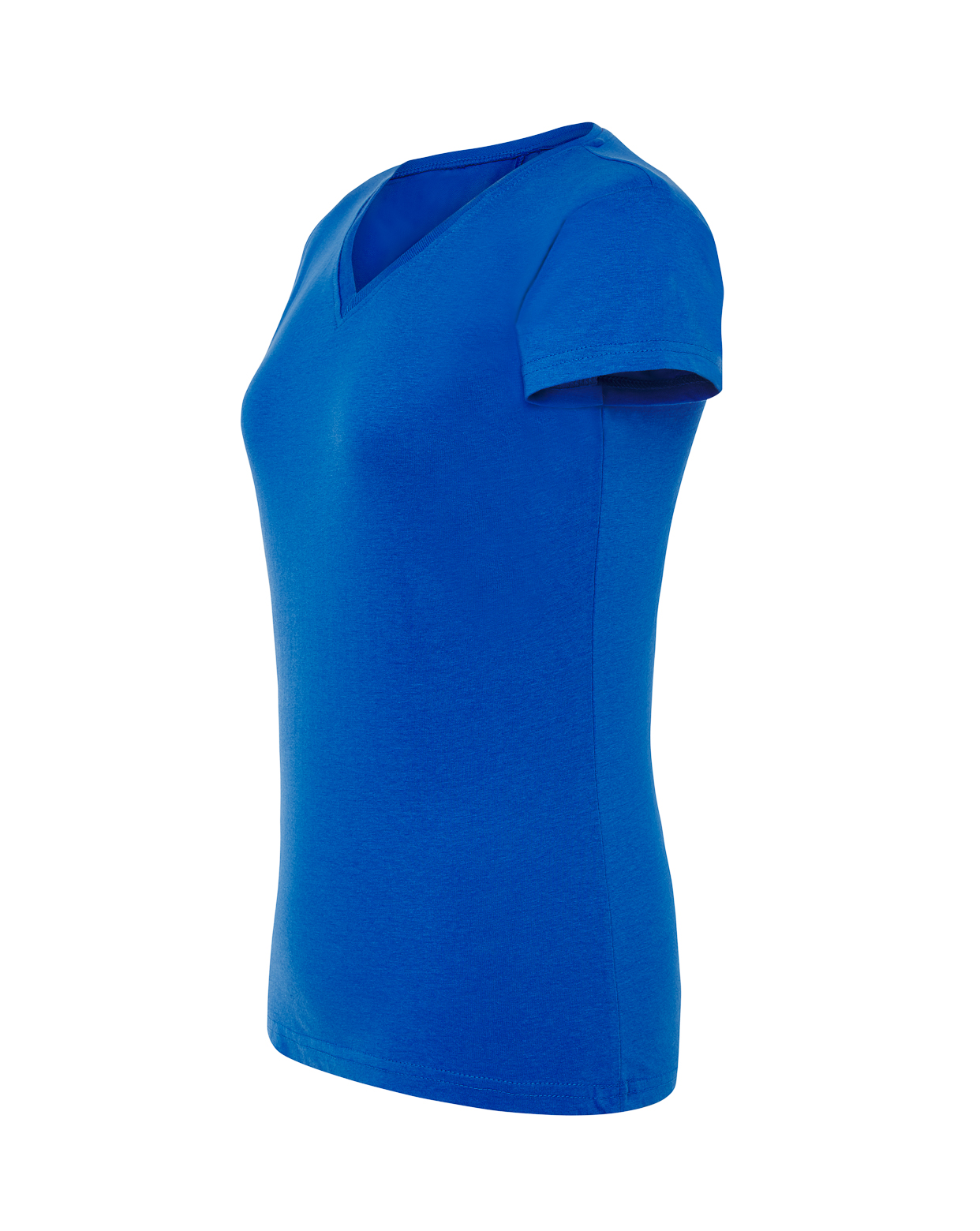 jhktshirt_tsrlcmfp_rb_side Camiseta Mujer Cuello Pico 100% Algodón 145gr – Lady Regular V-Neck - Imagen 22
