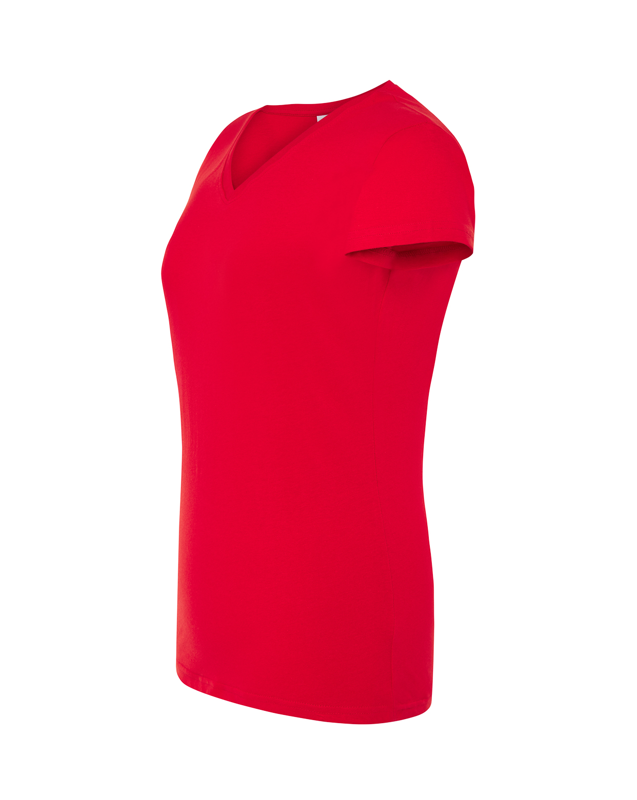 jhktshirt_tsrlcmfp_rd_side Camiseta Mujer Cuello Pico 100% Algodón 145gr – Lady Regular V-Neck - Imagen 44