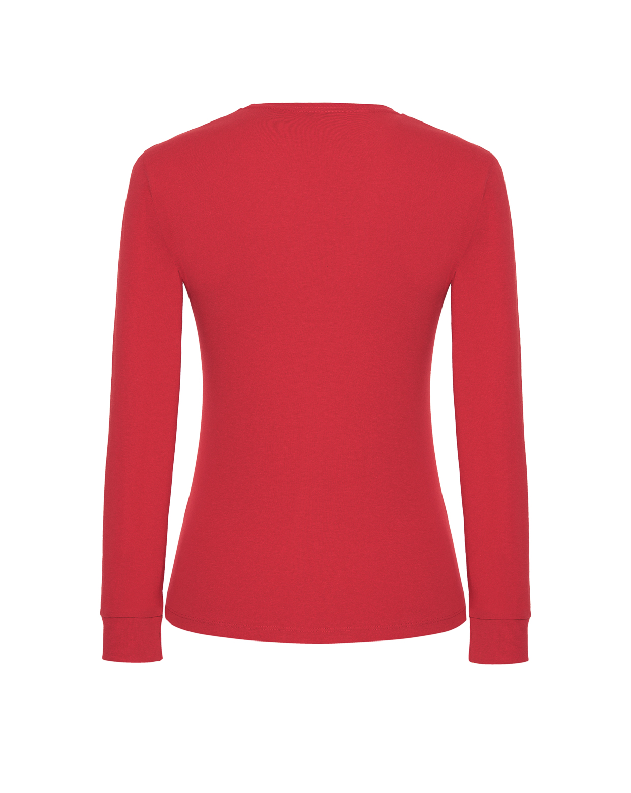 jhktshirt_tsrlprmls_rd_back Camiseta Manga Larga Mujer 100% Algodón Premium 170gr - Imagen 15