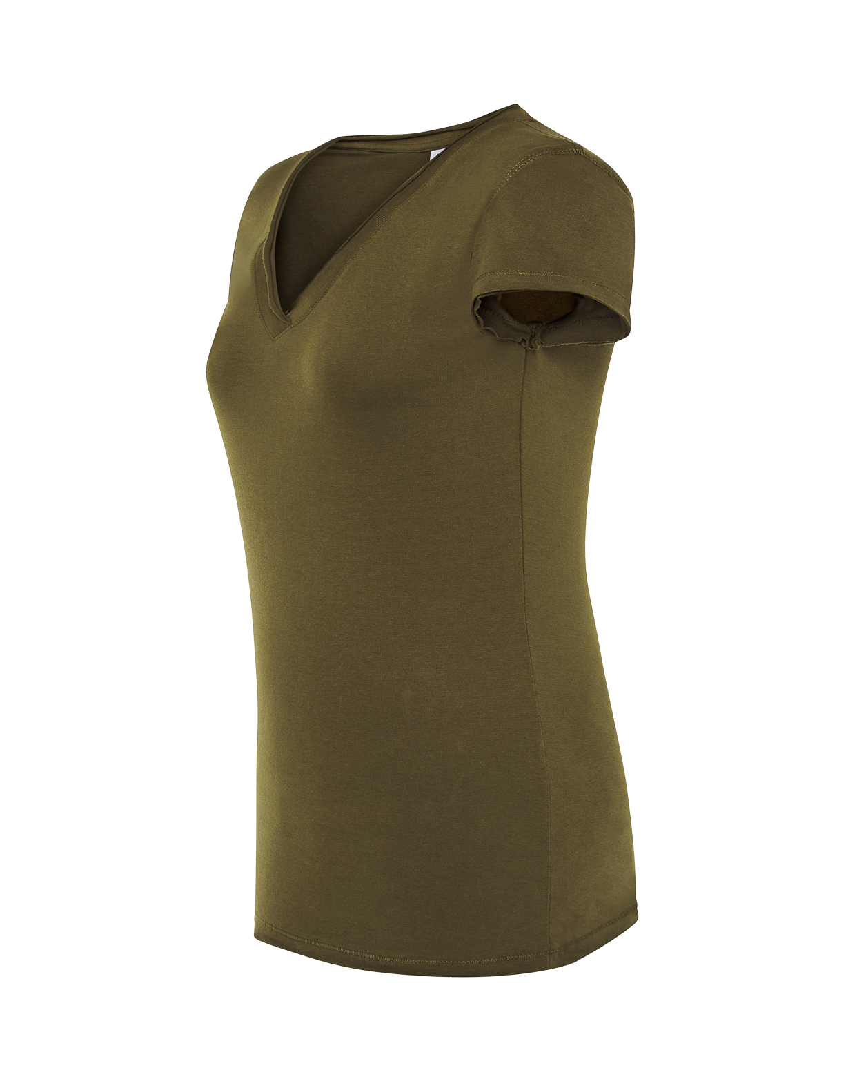 jhktshirt_tsulscl_kh_side Camiseta Mujer Cuello Pico Sicilia - Algodón Sin Rematar - Imagen 23