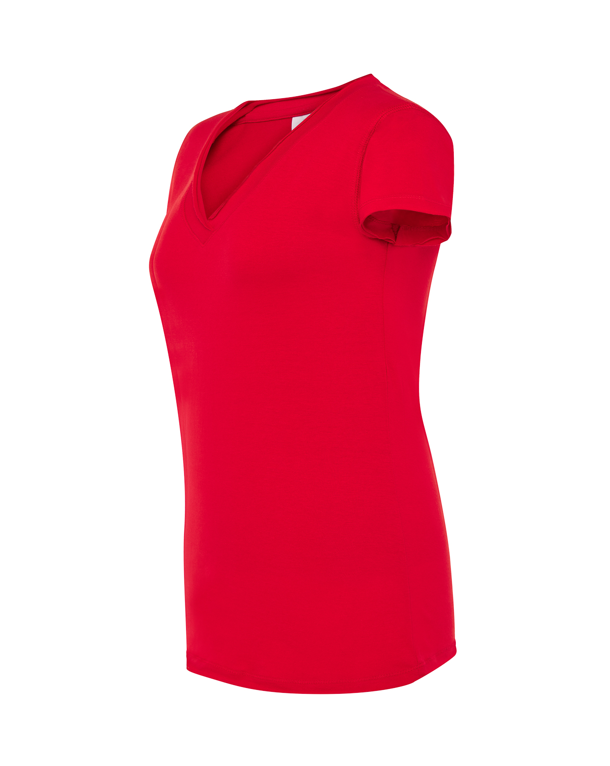jhktshirt_tsulscl_rd_side Camiseta Mujer Cuello Pico Sicilia - Algodón Sin Rematar - Imagen 29