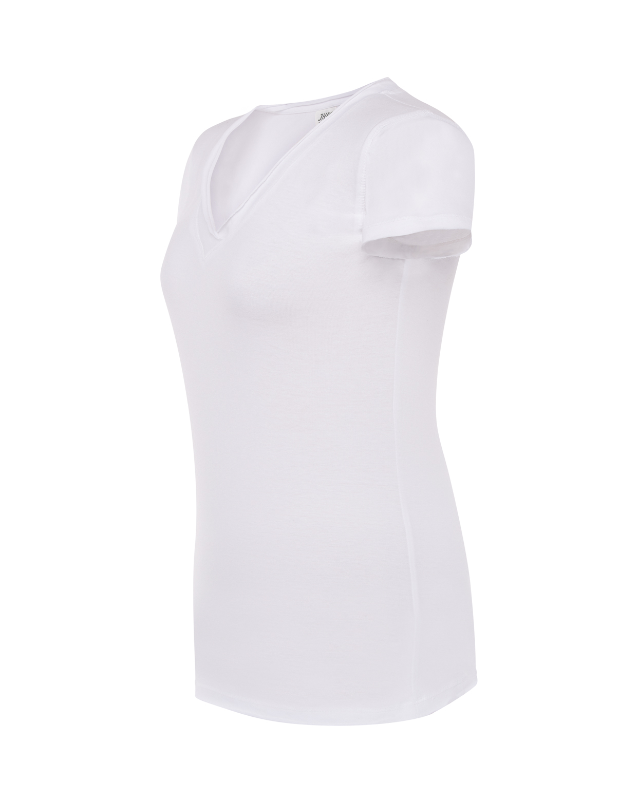 jhktshirt_tsulscl_wh_side Camiseta Mujer Cuello Pico Sicilia - Algodón Sin Rematar - Imagen 17