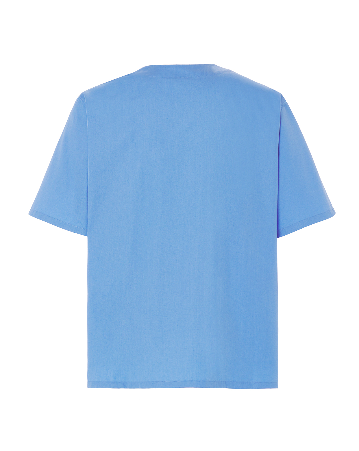 jhktshirt_wkoporto_az_back OPORTO Casaca Sanitaria Unisex Manga Corta - Cuello V Workwear - Imagen 8